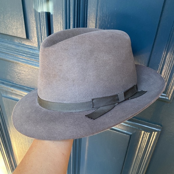 Linea Italiana Borsalino Genuine Fur Felt Fedora Modello Depositato 1857 Italia - Picture 4 of 16